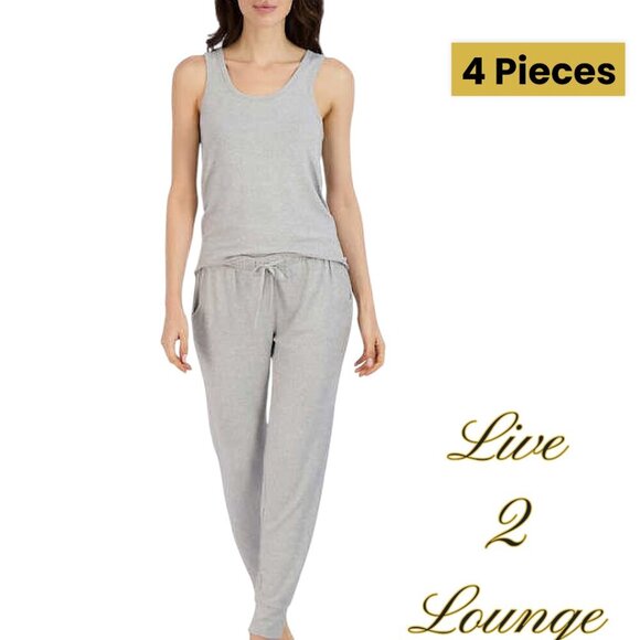 Live2Lounge | Ladies' 4 Piece Essentials Lounge Set | Heather Gray | XXL | NWOT - Picture 2 of 8